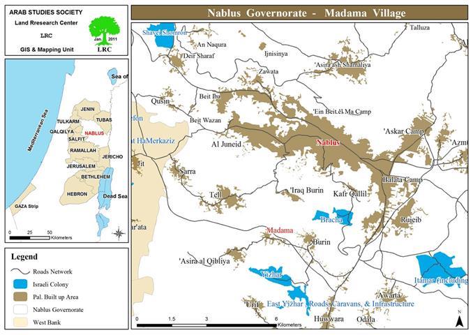 Setting Fields Ablaze in Madama – Nablus District