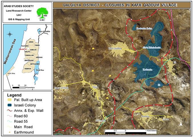 Setting Tens of Olive Trees Alight in  Kafr Qaddum – Qalqiliya