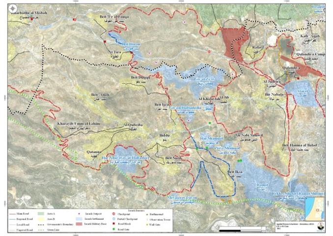 Israel extends the confiscation of Palestinian Owned lands in northwest Jerusalem villages  “The Case of Beit Iksa, Beit Surik and An Nabi Samuel villages”