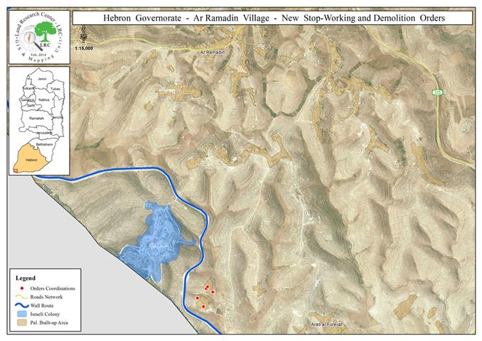الاحتلال يخطر بإعطاء فرصة للاعتراض على قرار هدم منشآت في أم سدرة جنوب الخليل