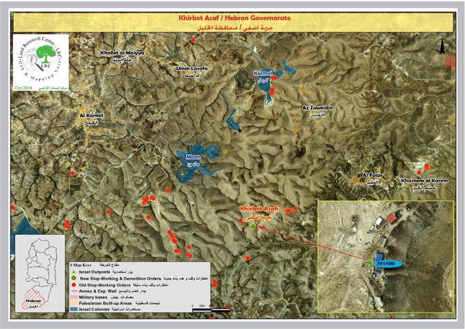 إخطار نهائي بهدم مسكن أسرة في خربة اصفي شرق يطا
