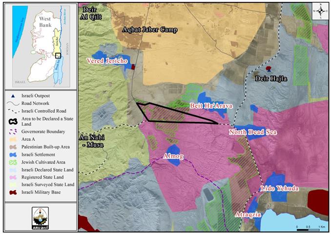 More than 1500 Dunums to be appropriated under “State Land” Pretext in the Jordan Valley