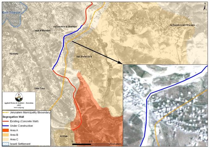 The Israeli Appeal Court voids section of the Separation Barrier in Sheikh Sa’ed Neighborhood, East Jerusalem !