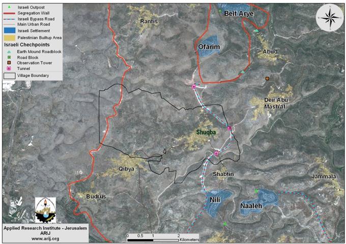 Israeli demolition activities in the village of Shuqba – Ramallah Governorate