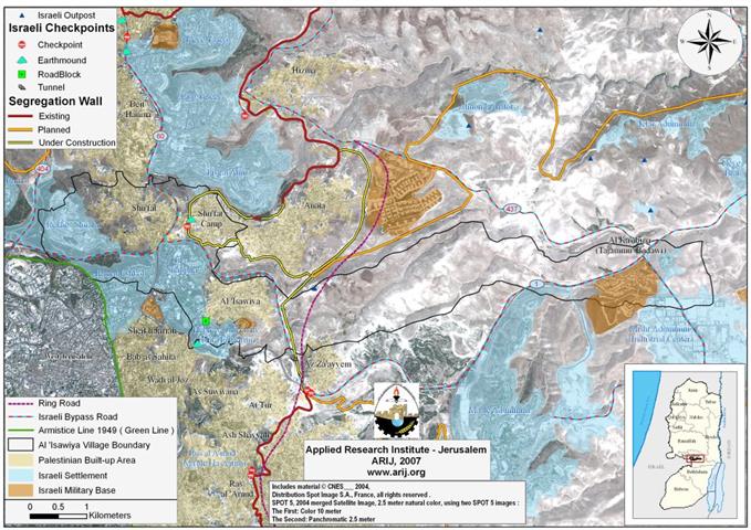 Israel expands an Army Military Base East of Al ‘Isawiya village