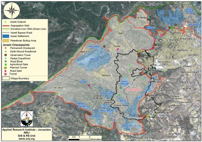 Al Khader village Epitomize Israeli belligerent acts against Palestinian communities
