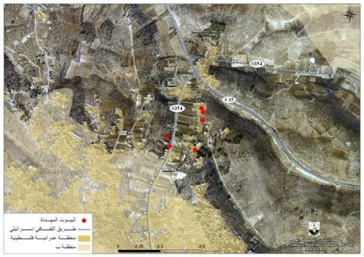 الاحتلال الاسرائيلي يستهدف أهالي بلدة اذنا بمزيد من أوامر “وقف العمل”