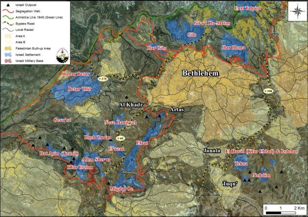 “Israel is undermining the Two State Solution”  Israel advances building plans in Tekoa and Nokdim settlements in the east of Bethlehem city