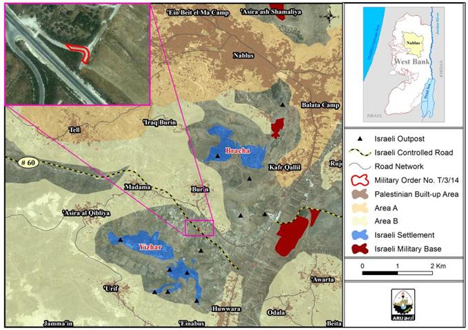 Under the Guise of “Security Needs”, Israel to confiscate land in Burin Village in Nablus Governorate.