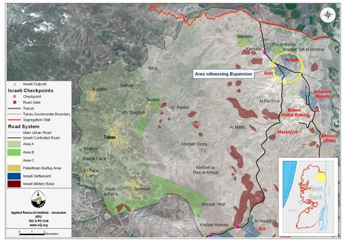 New Colonial Road in the Northern Valleys East of Tubas Governorate