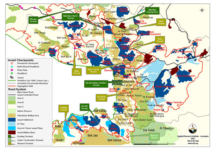 Israel announces the construction of a new Terminal on Hizma Village Lands