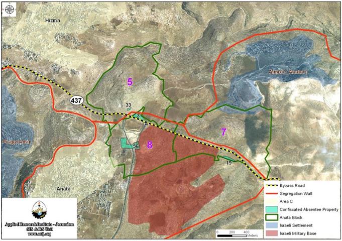 “Manipulating the International Humanitarian Law (IHL)”  ‘Anata Town to lose more of its lands for Israeli Public Use