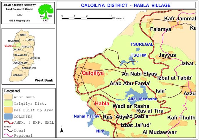 The Israeli Occupation Forces tighten measures against Habla farmers and villagers