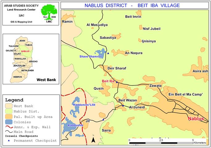 Beit Iba permanent checkpoint fortified