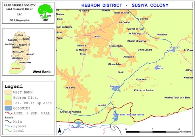 مستعمرو “سوسيا ” يشقون طريقاً ترابياً في أراضي المواطنين جنوب بلدة يطا