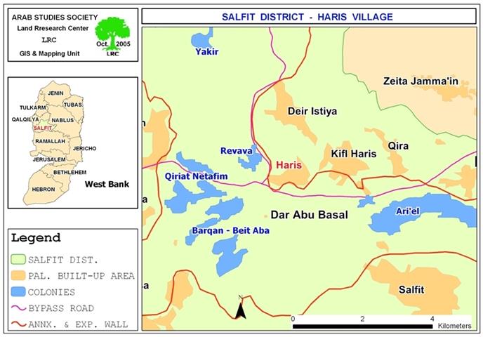Israeli Bulldozers Demolish A House and a Commercial Brux in Haris Village