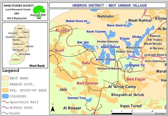 الاعتداء على كروم العنب في بلدة بيت أمر في محافظة الخليل