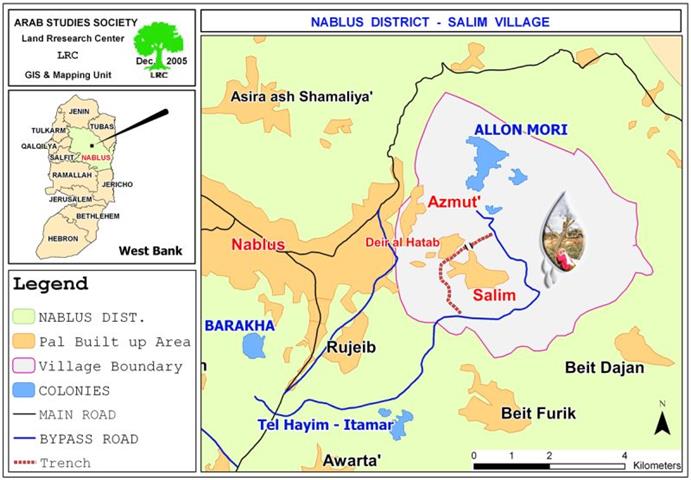 قرية سالم بين فكي الاحتلال الإسرائيلي و اعتداءات المستوطنين