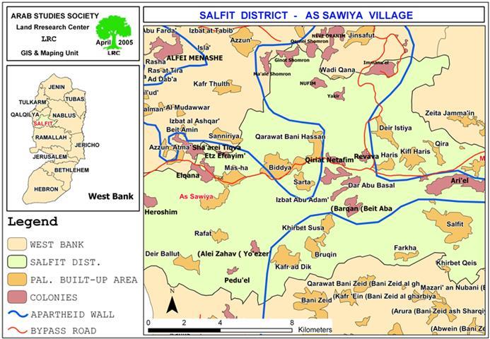Az Zawiya village lands under unlawful confiscation attack by the Israeli Occupation