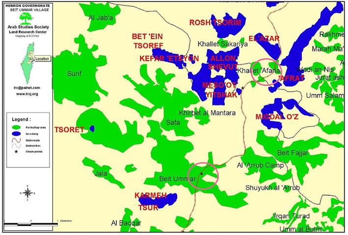 30 dunums of Beit Ummer agricultural land confiscated for colonial road construction