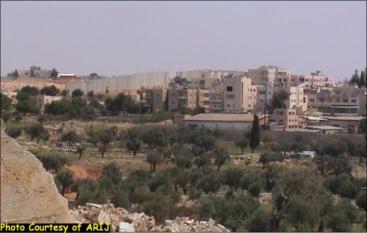 The Segregation Wall: A skyline in Beit Jala