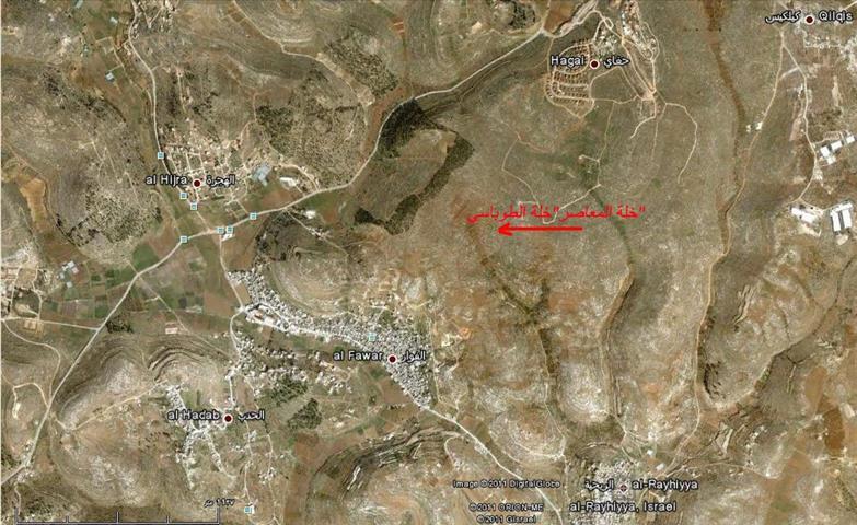 إخطارات بإخلاء 92 دونم من أراضي الريحية جنوب الخليل