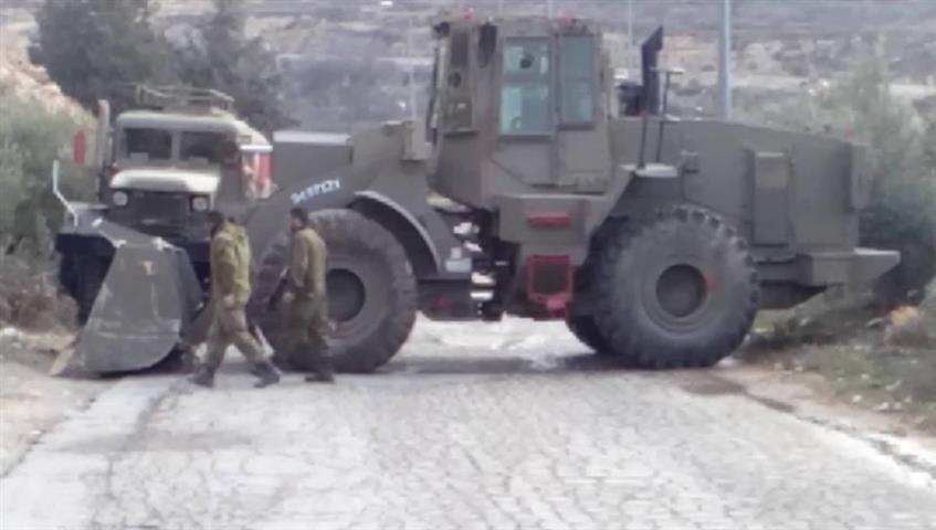 دون أوامر عسكرية مسبقة, الاحتلال الاسرائيلي يشرع بتجريف أراضي لإقامة برج عسكري في وادي سعير