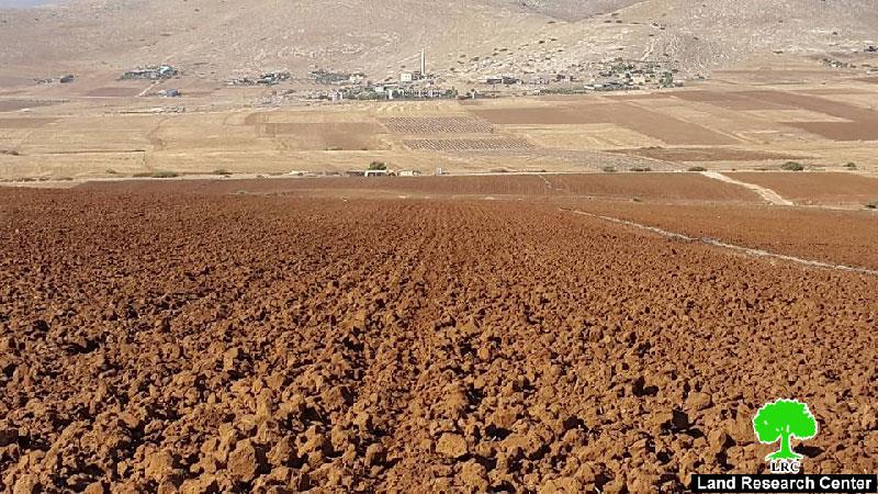 Confiscation order on a plot in the Tubas area of Sahel Al- Bikai’a
