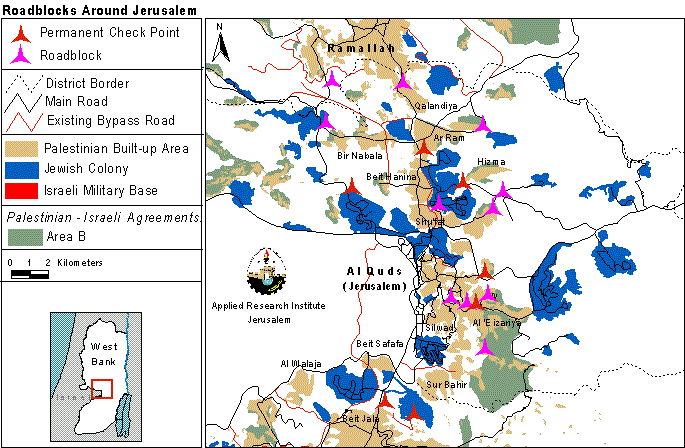 Blockading Jerusalem and Ramallah