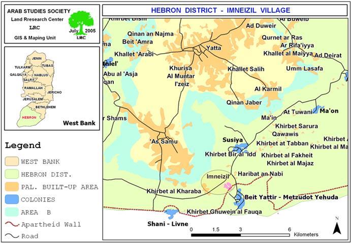 Imneizil: An already besieged village in Hebron, hit by the Wall !!!