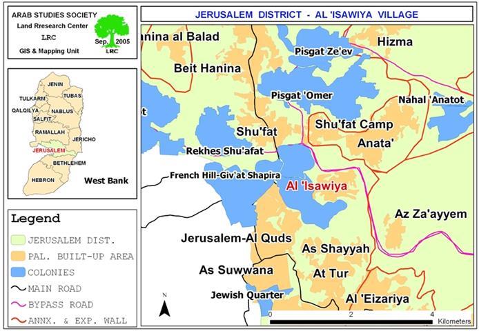 Transferring 660 Dunums into a “Jewish National Park” in Al ‘Isawiya town