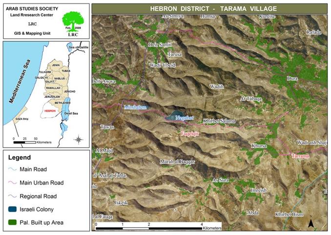 Land devastation and tree uprooting in Tarrama village