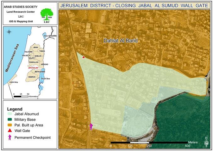 Israeli Occupation Forces Close the Last Breathing Gate for the Palestinian Communities of Al Ram and Dhahiyat Al Barid