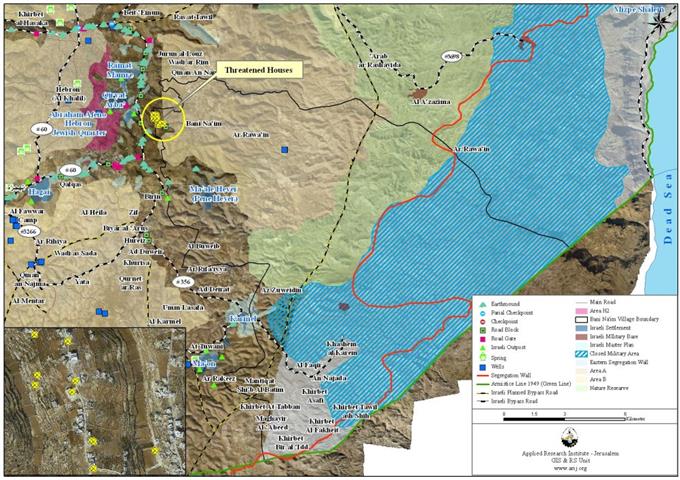 Halt of Construction Orders in Bani Na’im town east of Hebron city.