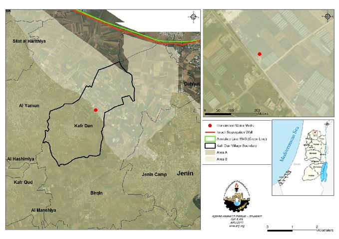 Demolished Water Wells in Kofor–Dan Village in Jenin District, an old new immoral method to cleanse out Palestinians