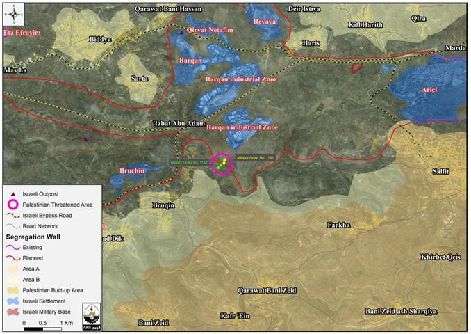 “The Palestinian tragedy deepens”  The Israeli government targets Bruqin village in Salfit Governorate