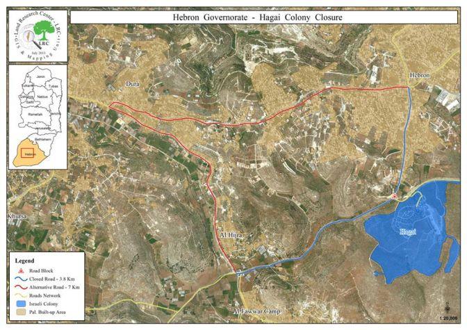 حاجز ” الحرايق ” جنوب الخليل .. بين الفتح والإغلاق