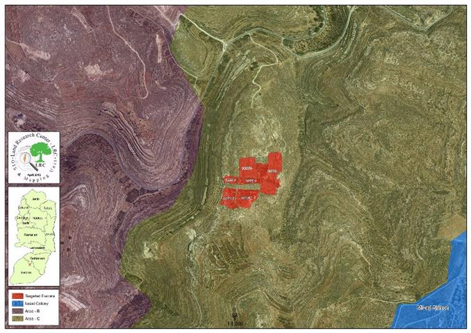 Eviction orders on lands in the Hebron village of Sa’ir