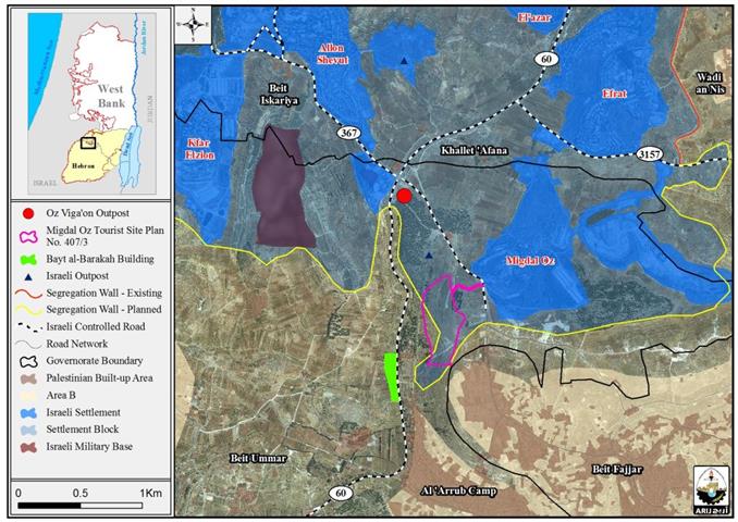 Israel to add Beit Al Baraka compound to the list of Israeli settlements comprising the Gush Etzion Settlement bloc.