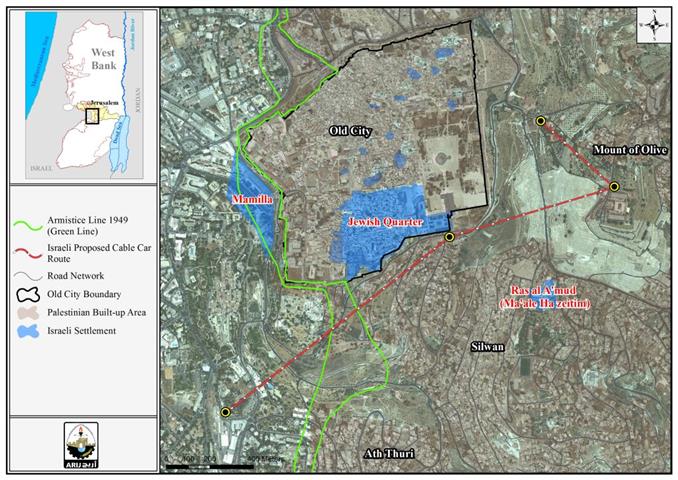 Israeli Authorities Revived the “Cable car” project in Jerusalem city