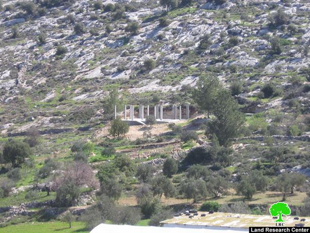 Israeli Occupation Forces demolish a residence in Hebron town of Surif