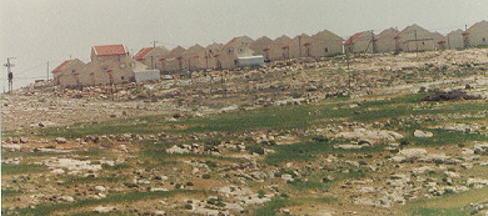New Israeli colony east of Yatta in the West Bank