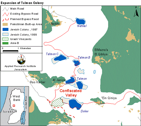 Talmon and Dolev Colonies Expand To Form A Barricade Block