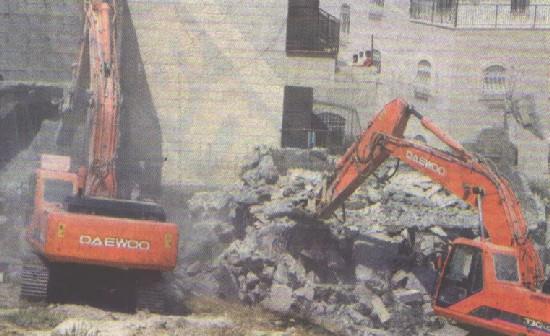 Israeli demolition of Palestinian houses in Jerusalem continued unabated during 2005
