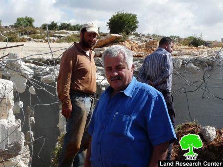 تدمير أراضي مستصلحة حديثاً في بلدة عقربا / محافظة نابلس