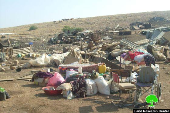 هدم 9  بركسات زراعية وسكنية  في منطقة الديوك الفوقا / محافظة أريحا