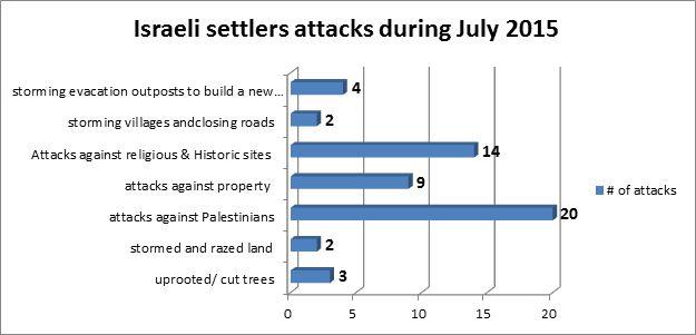 Israeli Violations in the Occupied Palestinian Territory – July 2015
