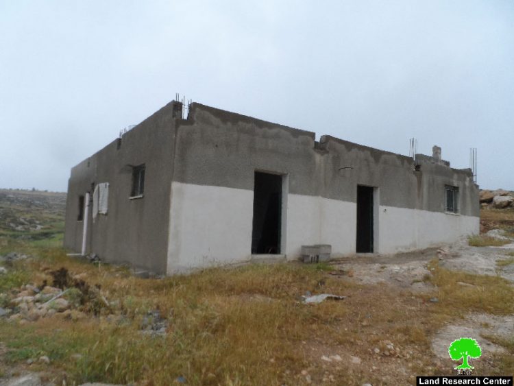 Stop-Work order on a residence in the Hebron village of Al-Samou’