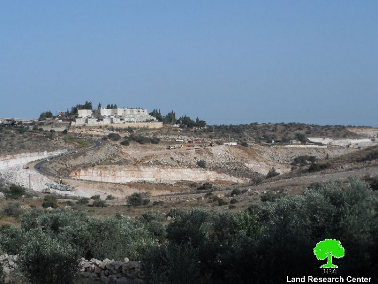 الشروع بانشاء حي جديد في  مستعمرة  الكانا غرب سلفيت