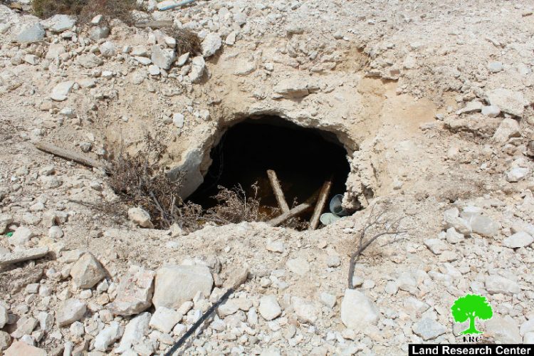 Israeli Occupation Forces ravage lands, uproot trees and demolish water well in Hebron
